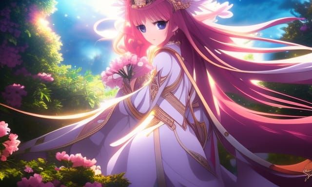 Magical Anime Key Visual of Mystical Nature