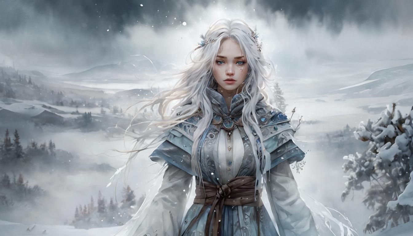 Winter Fantasy Shaman Girl