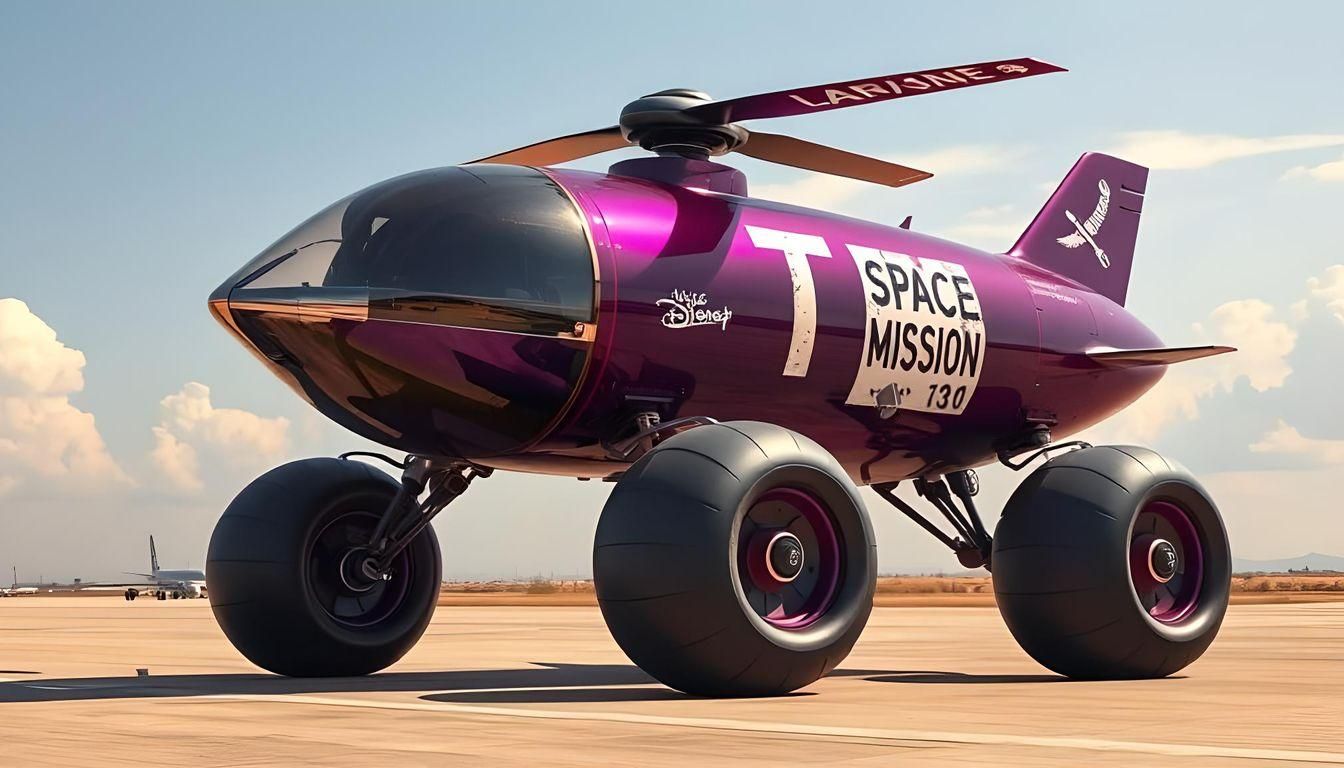 Alien Landscape with Lone Explorer in Digital Art