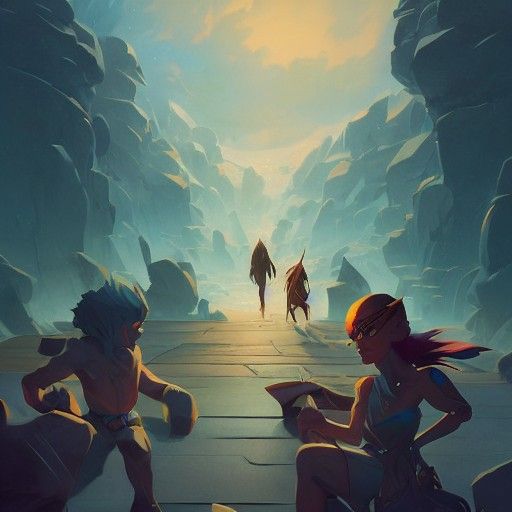 Epic Fantasy Movie Trailer Logo in Comic-Con Style