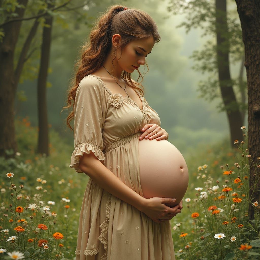 Irish Woman Pregnant With Octuplets: Whimsical Art