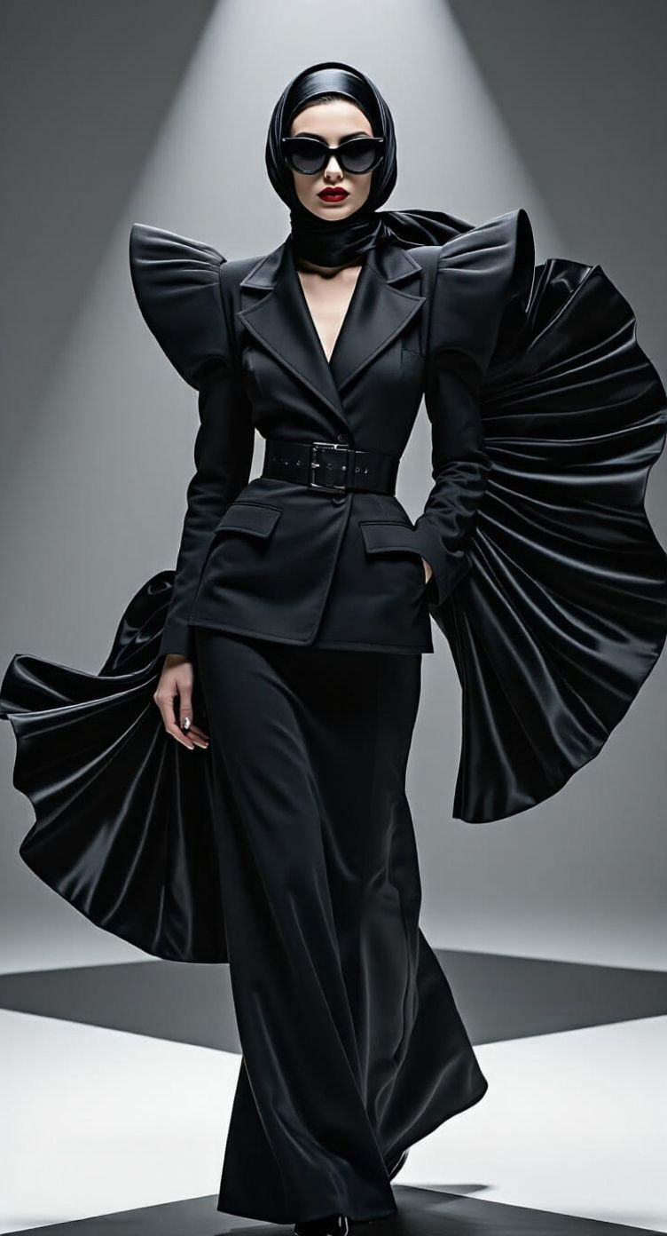 90s Noir Glamour in Hyper-Realistic Fashion