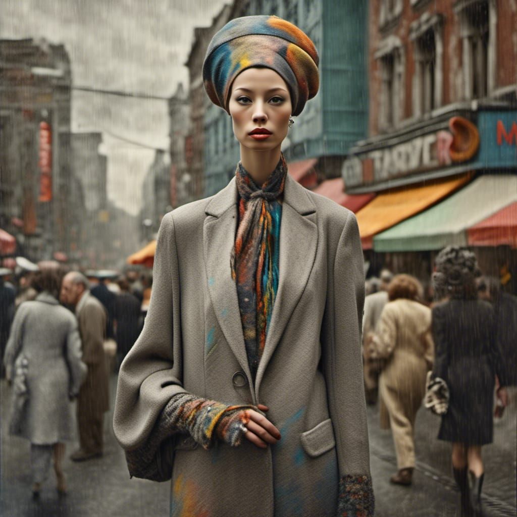 Polychromatic Abstract Blends of City Life