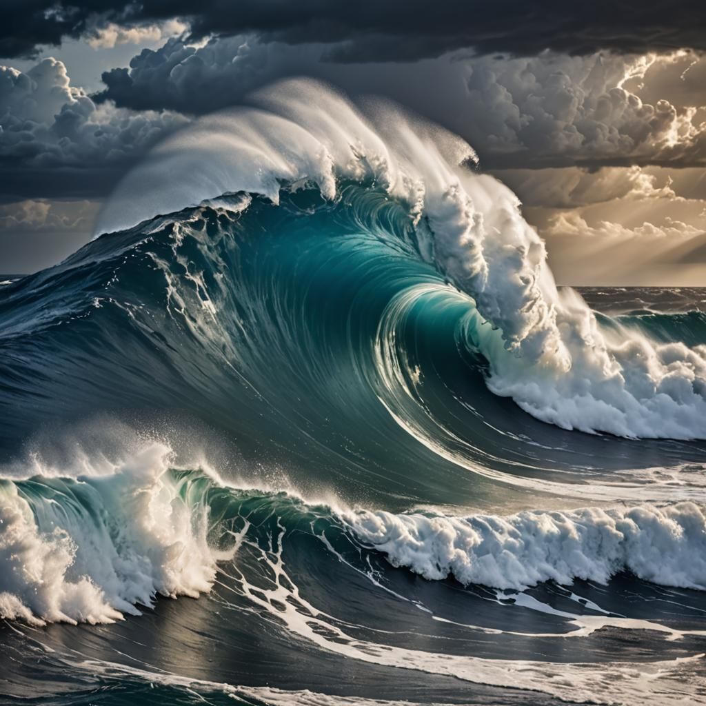 Dramatic Ocean Wave Captures Raw Natural Power