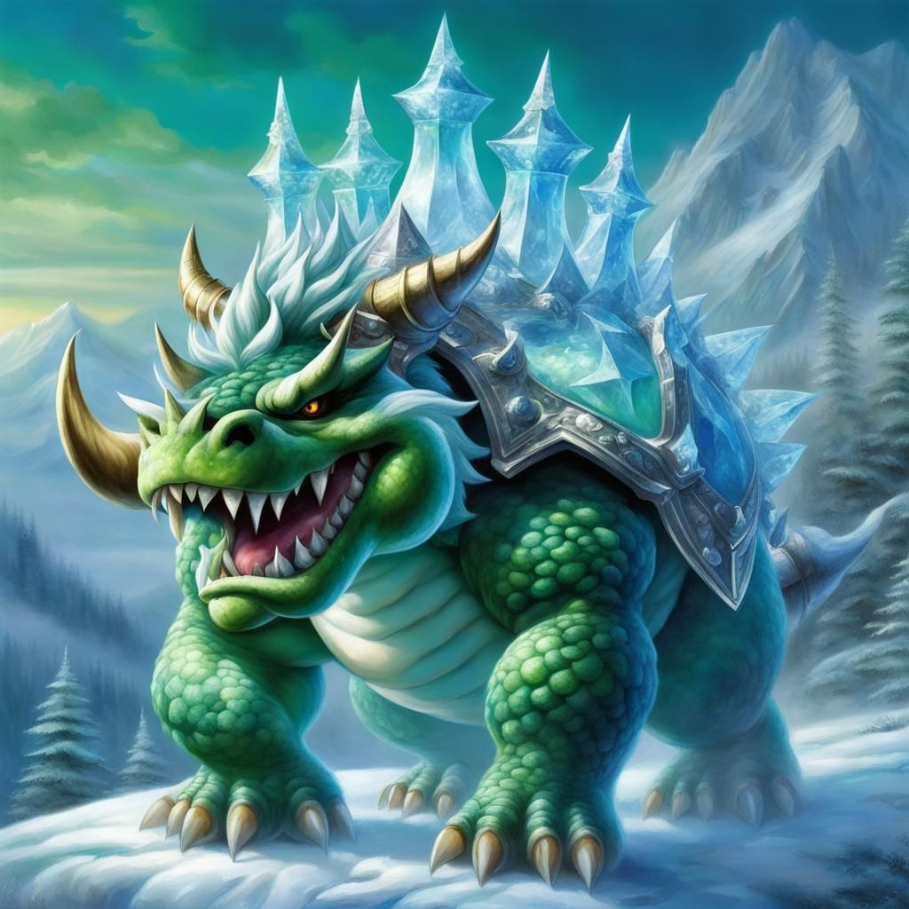 Icy Bowser with Sapphire Crown