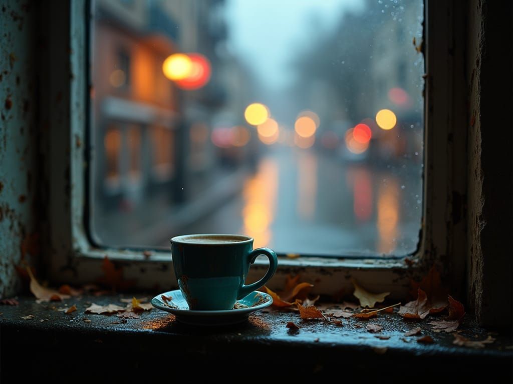 Love's Bittersweet Embers in the Rainy Dawn