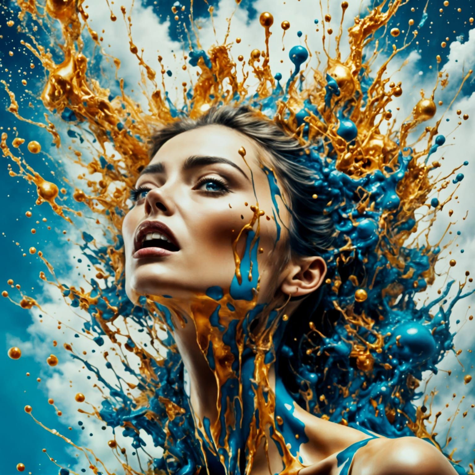 Woman imploding in on reality