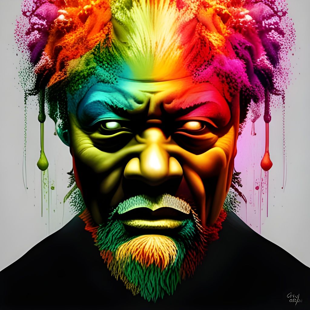 Zombiecore Jazz Portrait in Volumetric Lighting