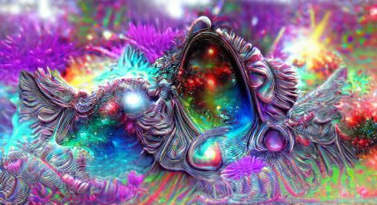 Ethereal Space Goddess in Cosmic Ballet