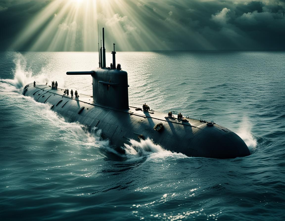 WWII Submarine Fires Torpedoes in Clear Waters