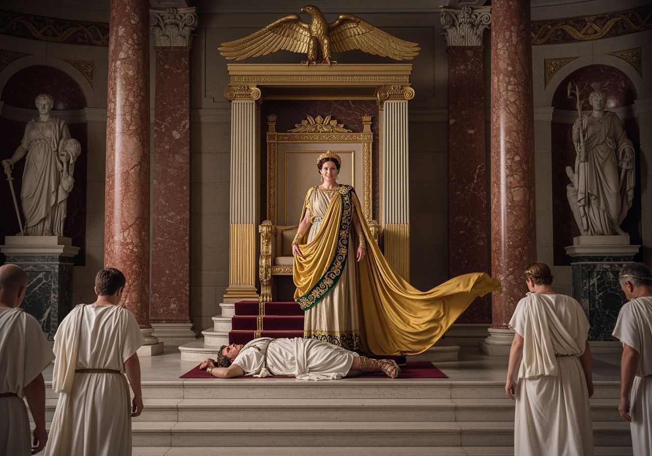 Empress Messalina in Lavish Throne Room, Fine Art Photograph...