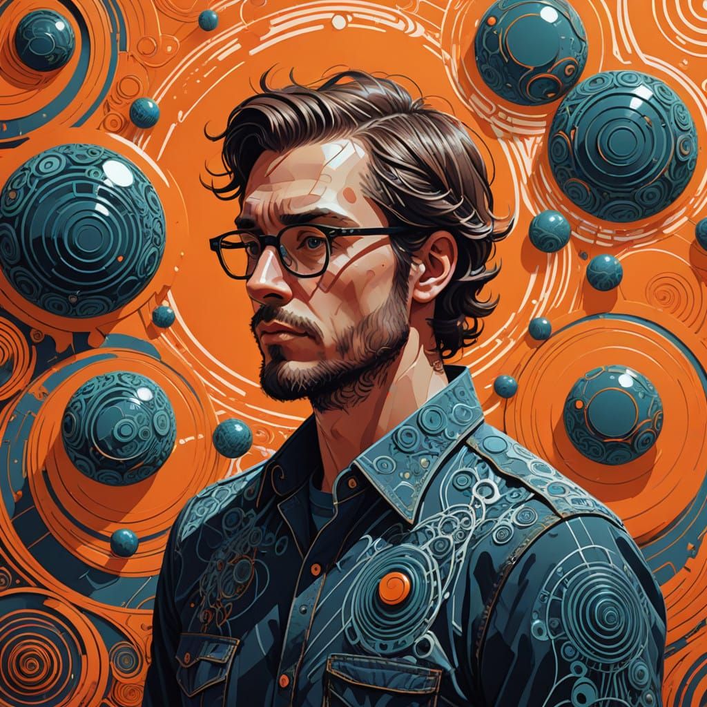 Dreamlike Sleep Scene in Cyberpunk Style