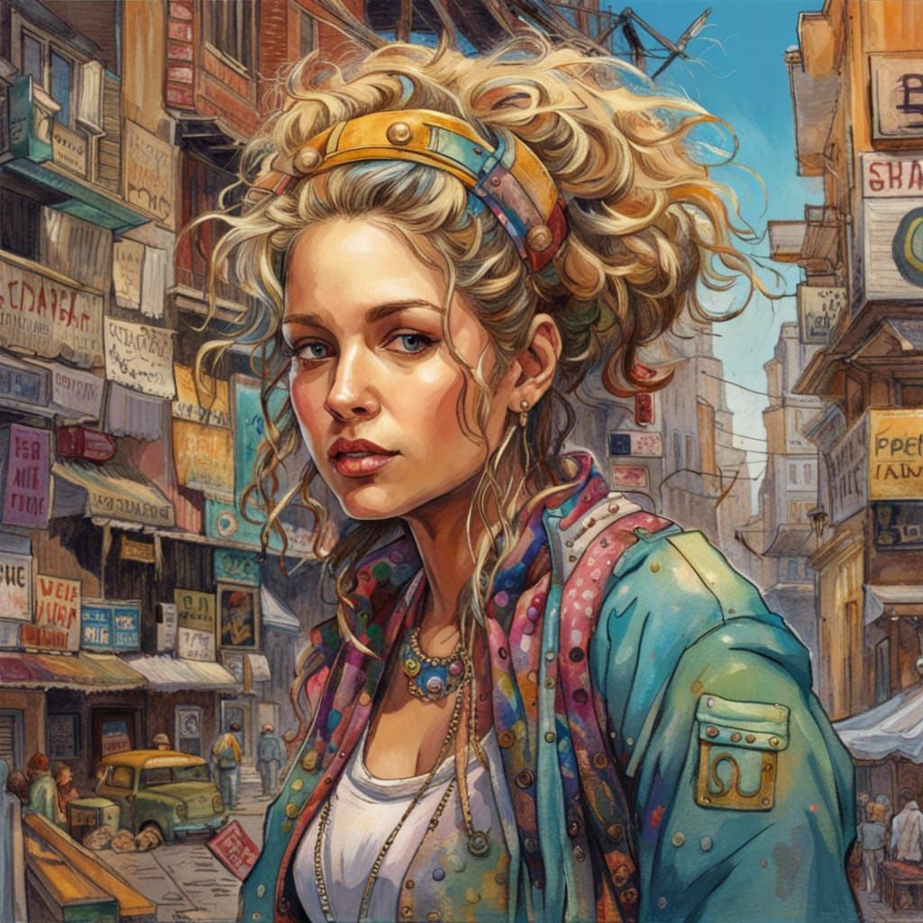 The beauty of a woman - young Madonna (kind off)