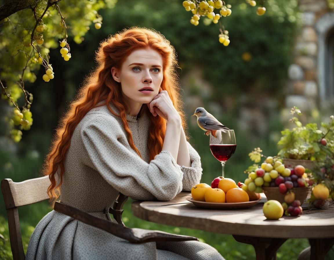 Ygritte in a Sunny Garden Setting