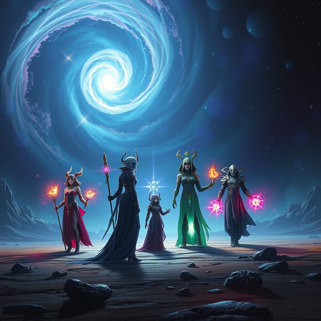 Cosmic Sorceresses, Druids, Mages, and Clerics on Alien Worl...