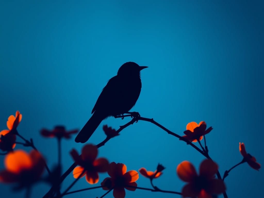 Bird in Mythic Cerulean Hues