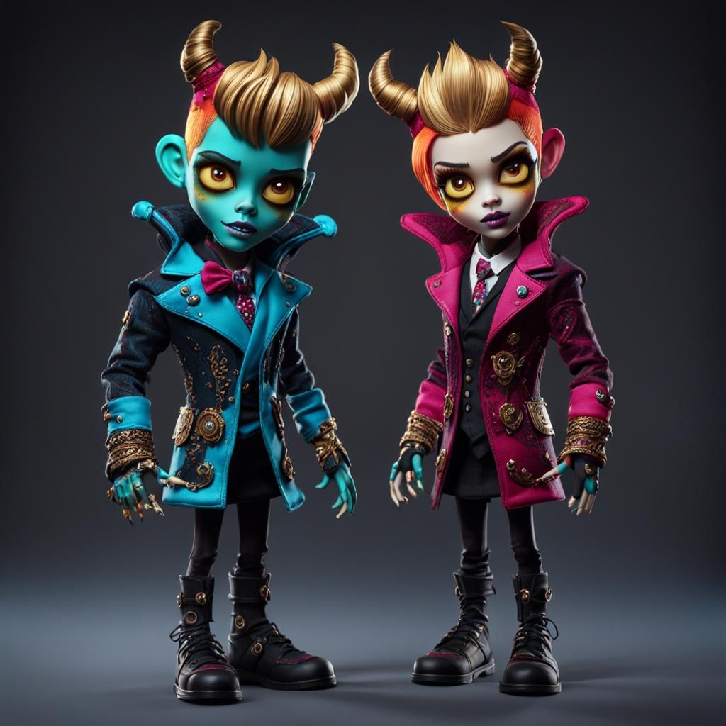 Monster High Style Lurch Doll: Detailed Matte Painting
