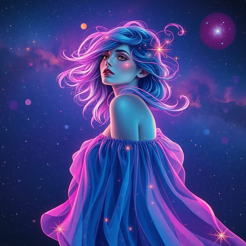 Ethereal Goddess of the Cosmos