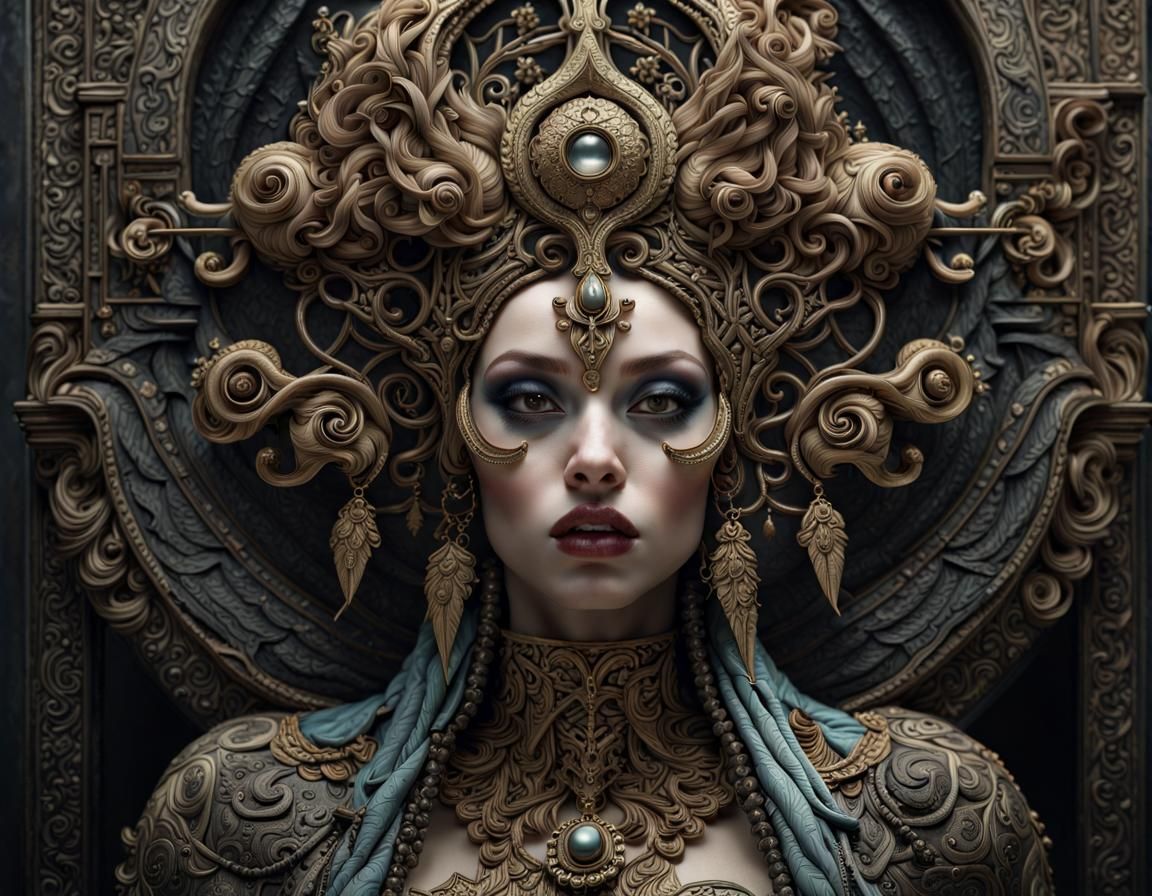 Gothic Goddess Macro Photography: Curse of Beauty