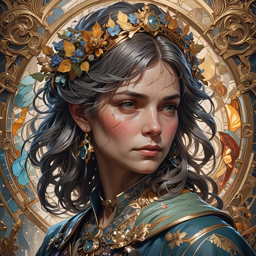 Detailed Portrait for 57th Birthday, Dynamic Lighting