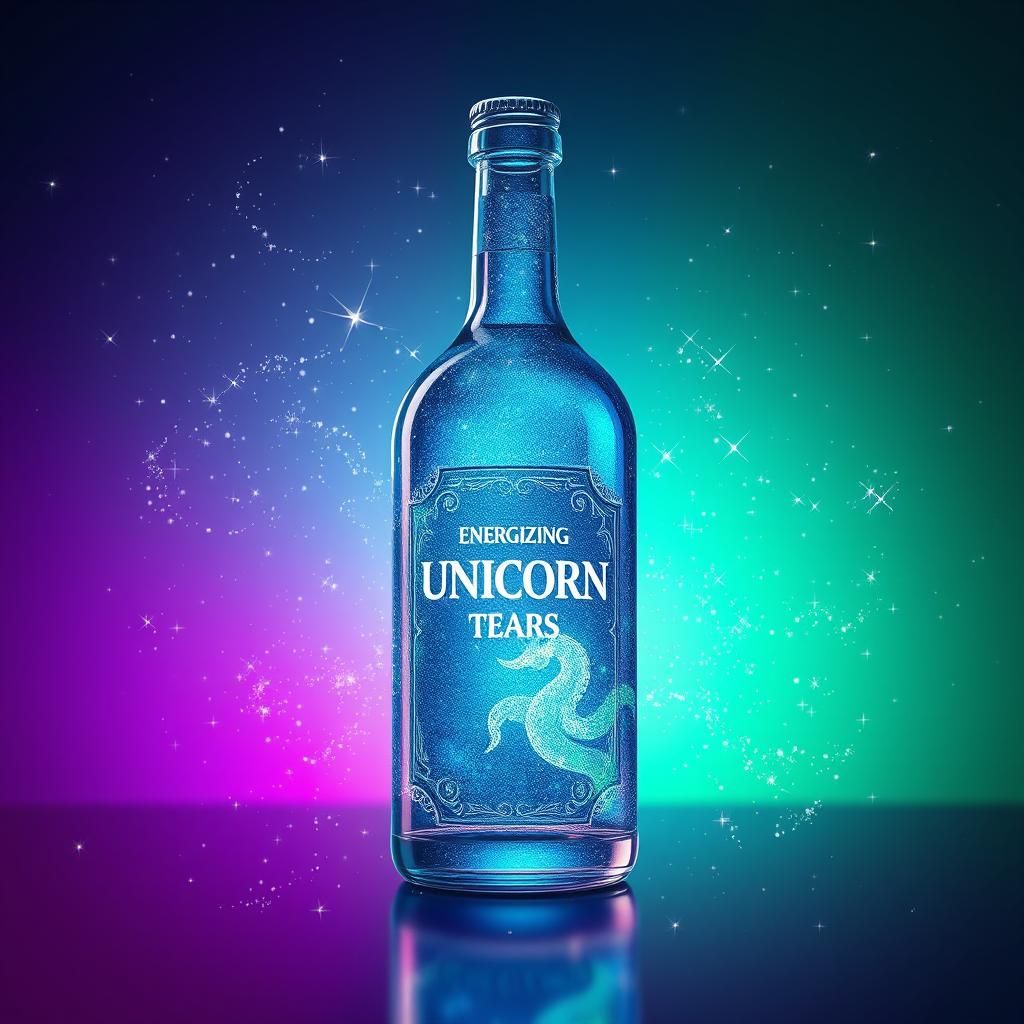 Ethereal Unicorn Tears Bottle with Intense Glow