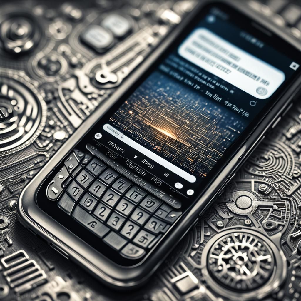 A close up of a phone screen open