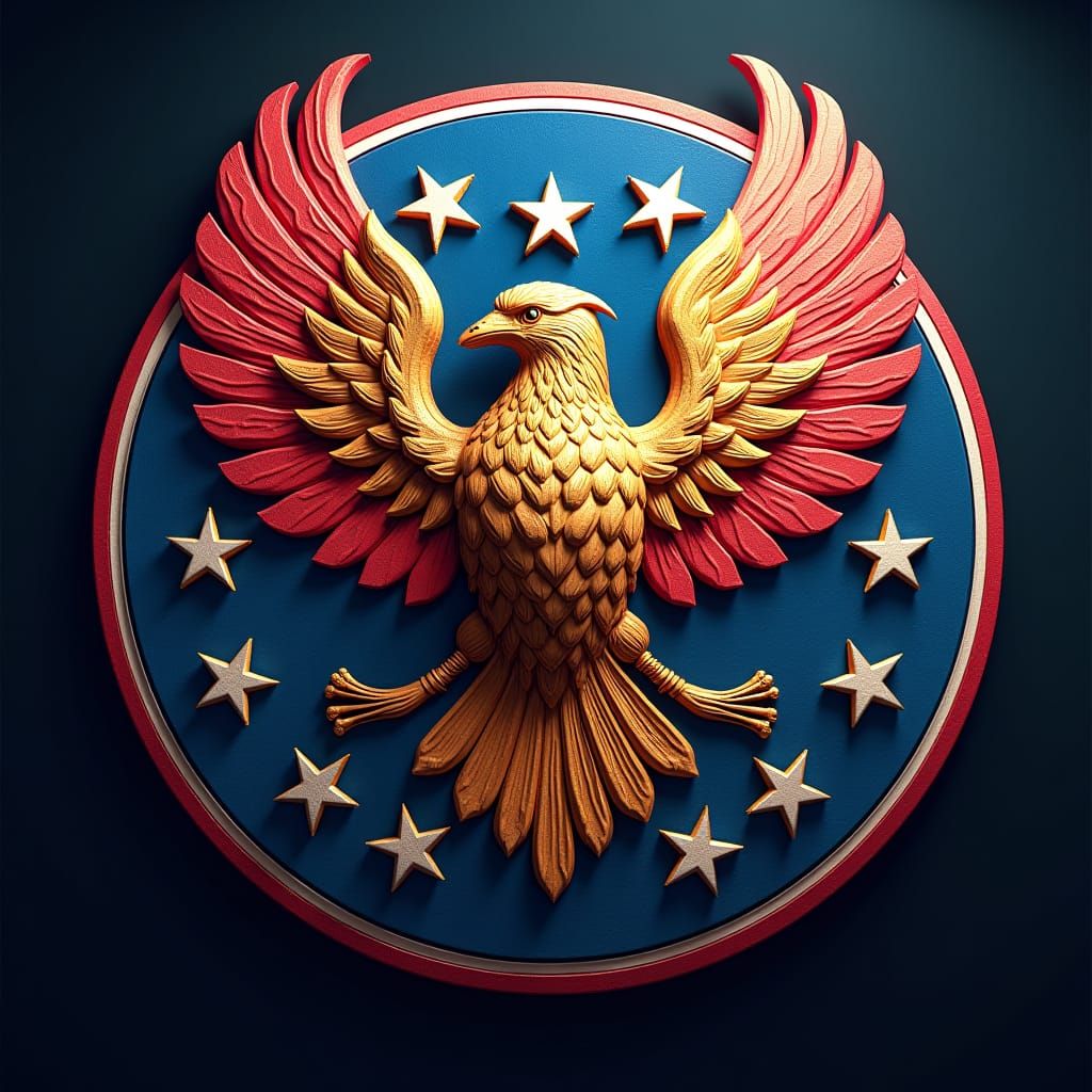 Sports Political Party Logo as Matte Painting