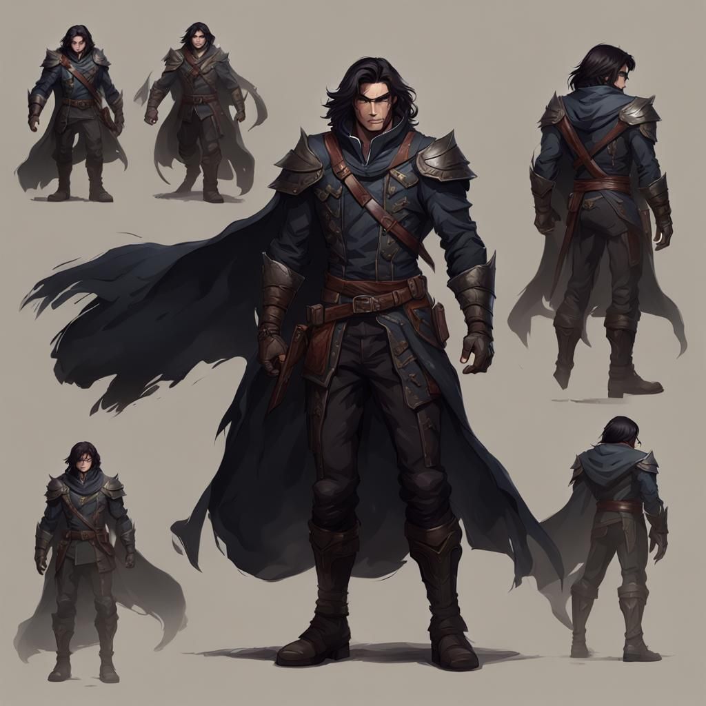 Leather Clad Ranger with Mischievous Glare