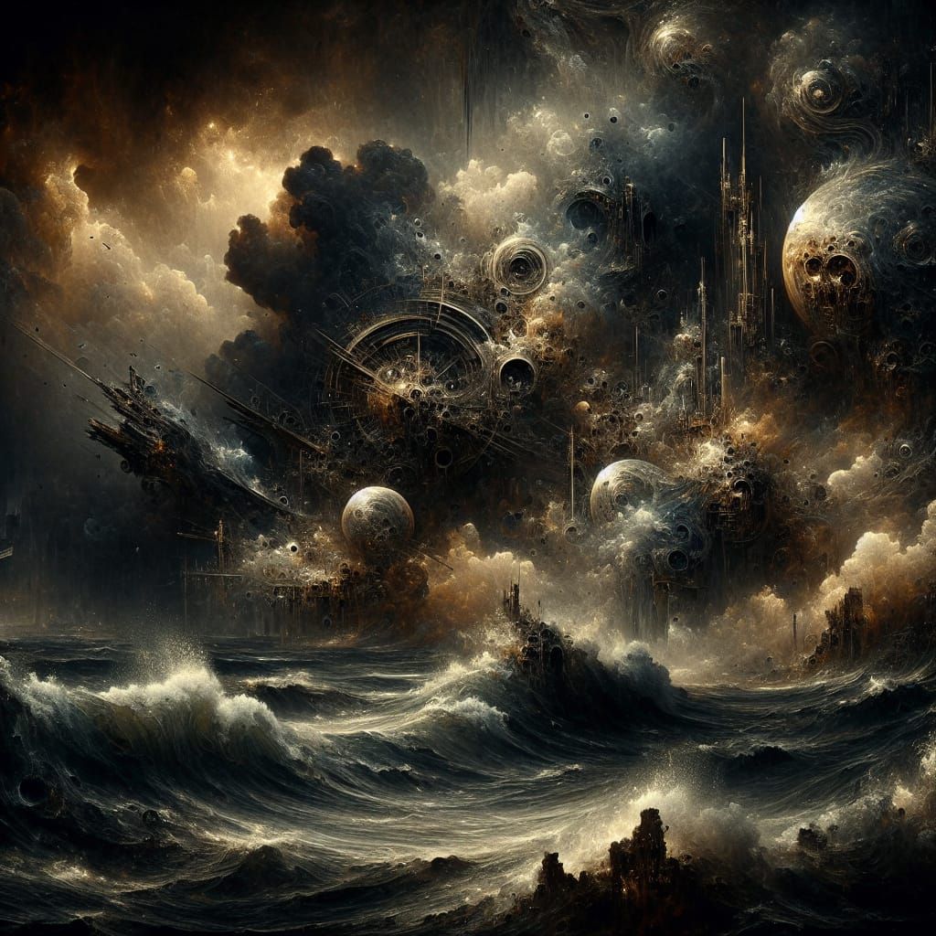 Surreal Fine Art Depicting a Haunting Sea Scene