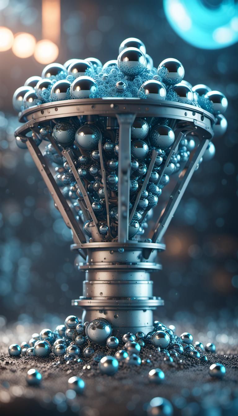 Steampunk Filter Funnel with Metal Balls