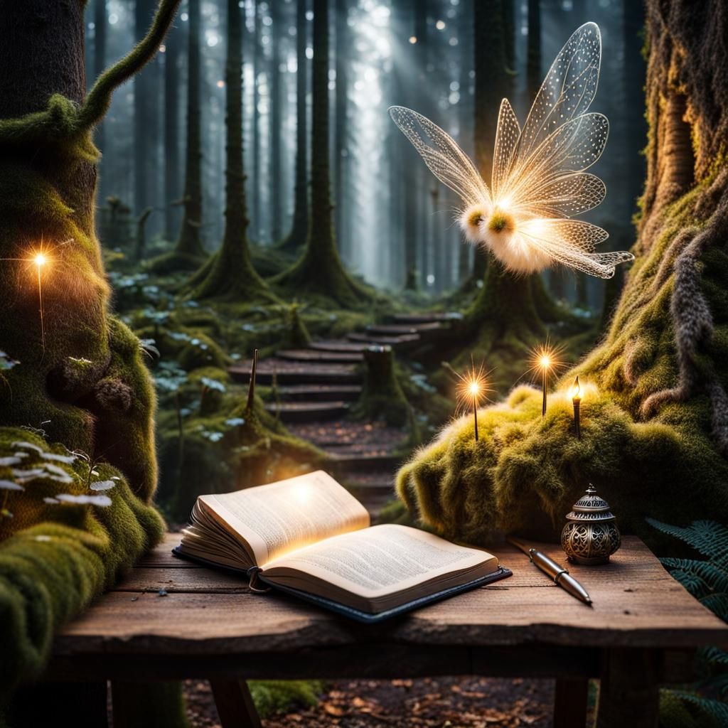 Enchanted Journal: Fairy Creators in Magical Forest