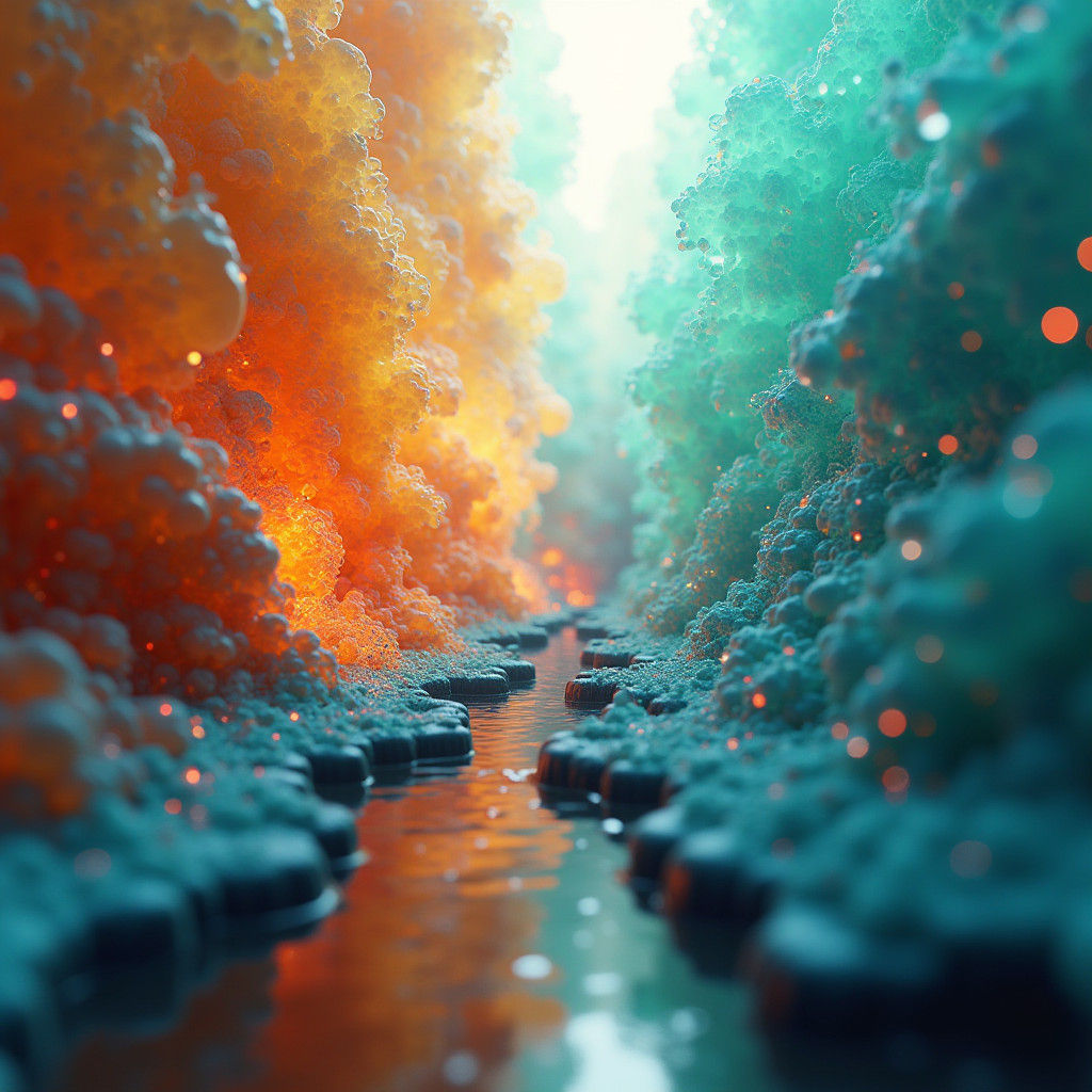 Abstract Geometric Shapes in Deep Focus