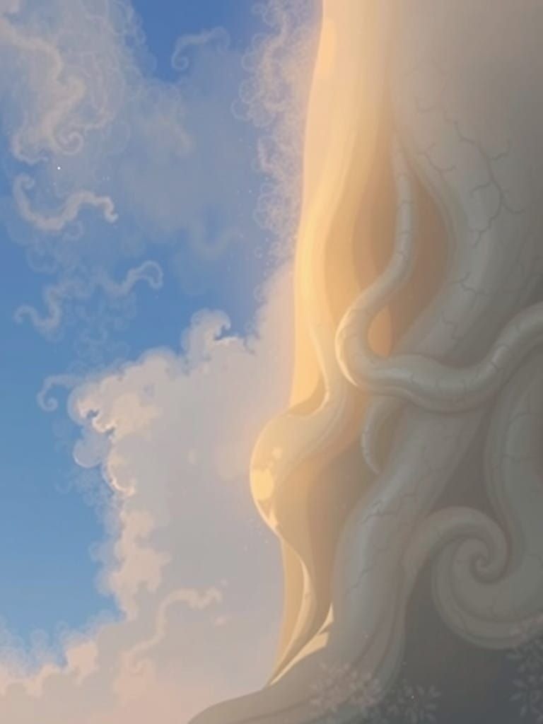 Mystical Woman Amidst Lush Greenery and the Tree of Life