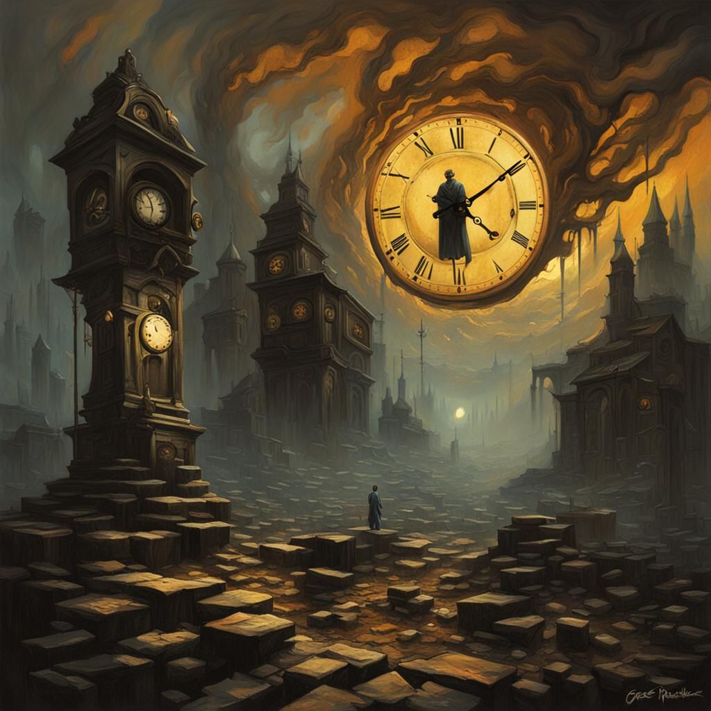 Melting Clocks in a Sinister Dreamscape