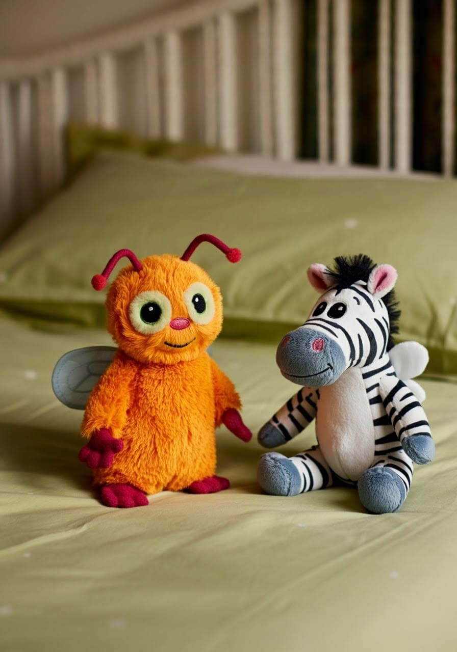 Boogie Woogie Plushie Creatures in a Child's Bedroom
