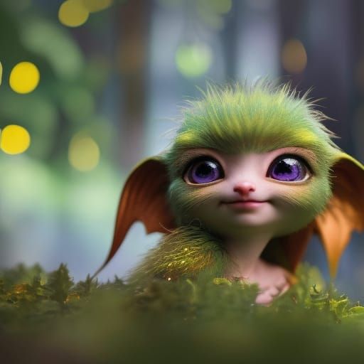 Adorable Elf Fairy Portrait in Detailed Fantasy Style