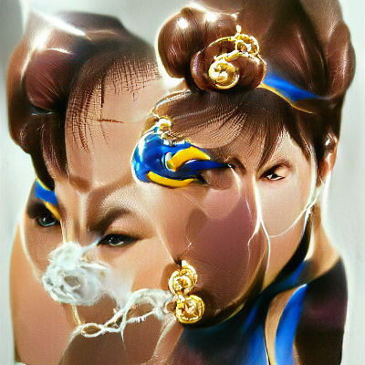 Chun Li Digital Concept Art