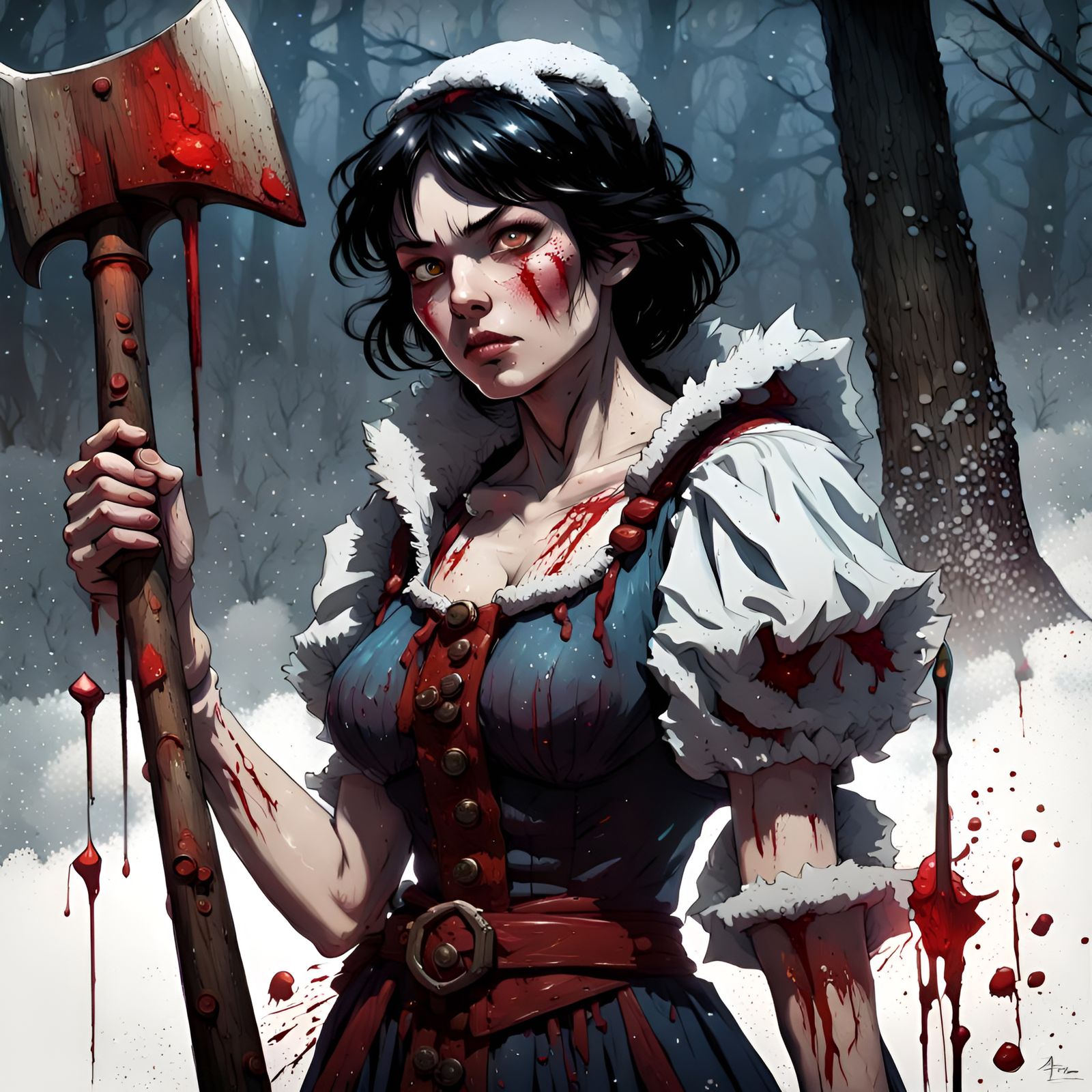 Snow White Dark Fantasy Graphic Novel