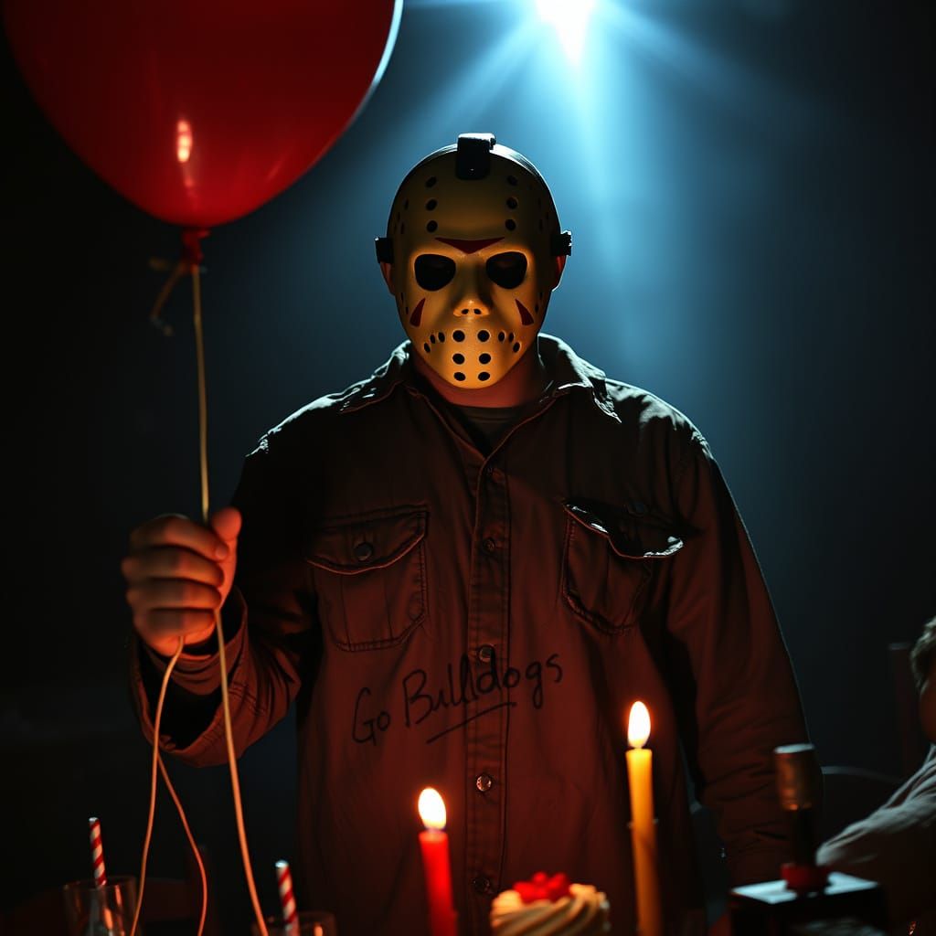 Jason Voorhees at Eerie Birthday Party
