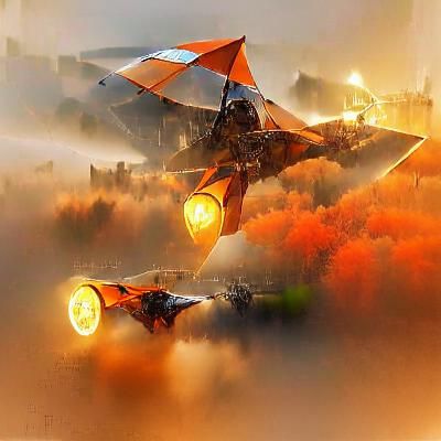 Desolate Battlefield at Dusk: Aftermath of Conflict