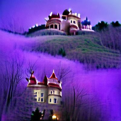 Cyberpunk Cityscape with Flying Vehicles at Night