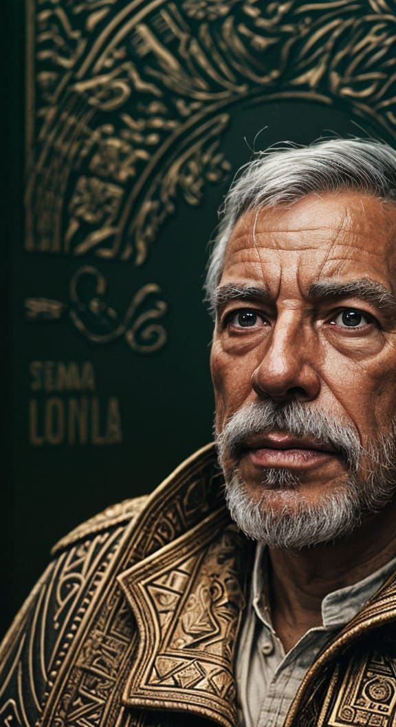 Chasquido in Socialist Realism Style, Eyes Hidden Behind the...