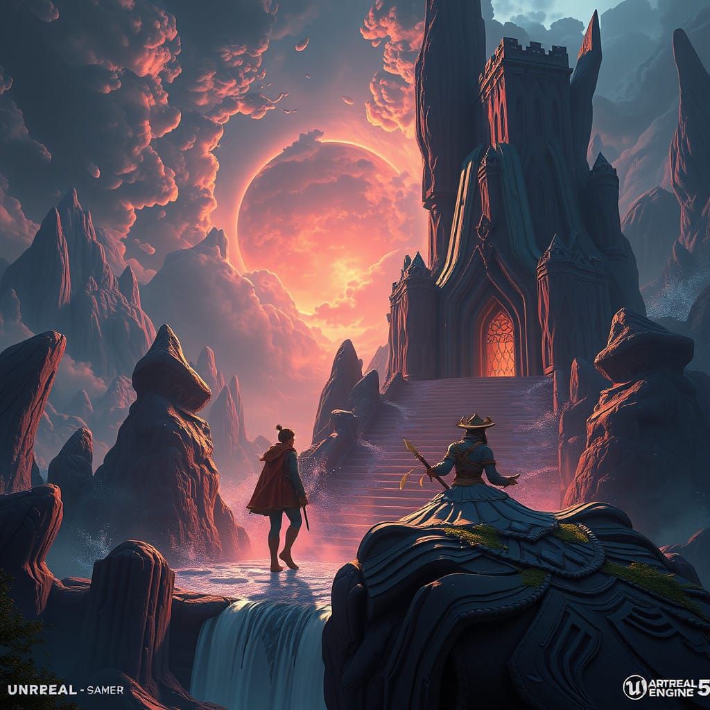 Ethereal Fantasy Realm in Deep Color