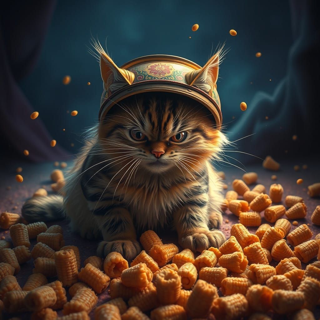 Enraged Feline Emperor of Mocha Realms