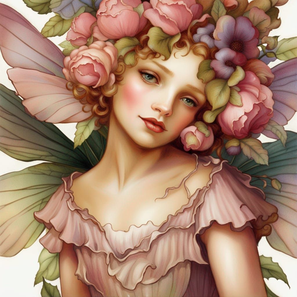 victorian flower fairy