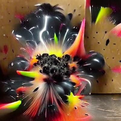 Vivid Shockwaves Emanating from Black Explosion