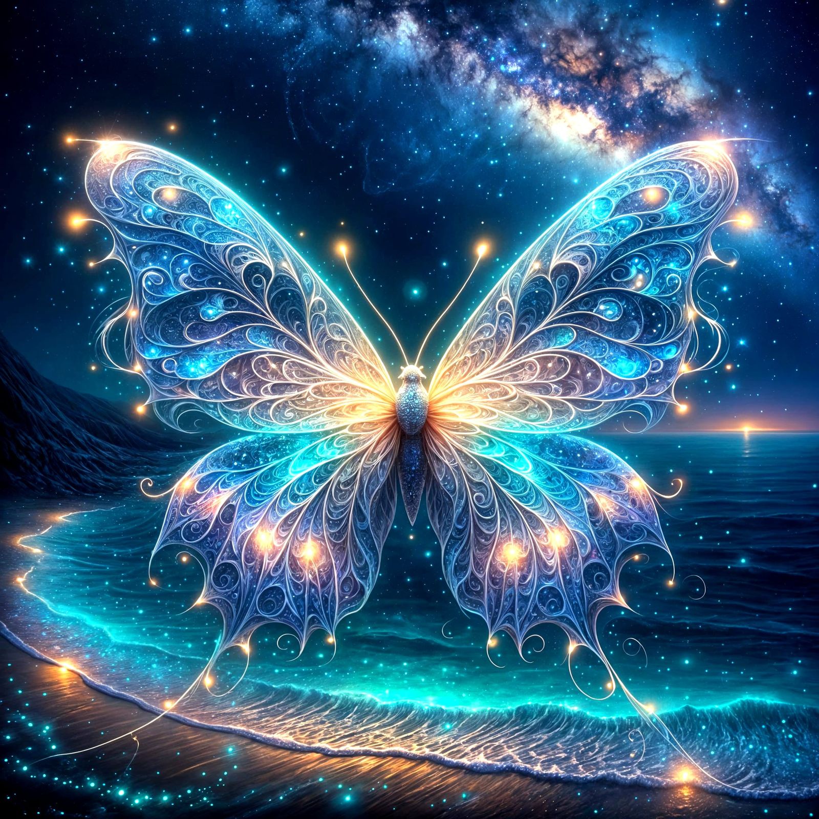 Celestial Flutter on Cosmic Wings