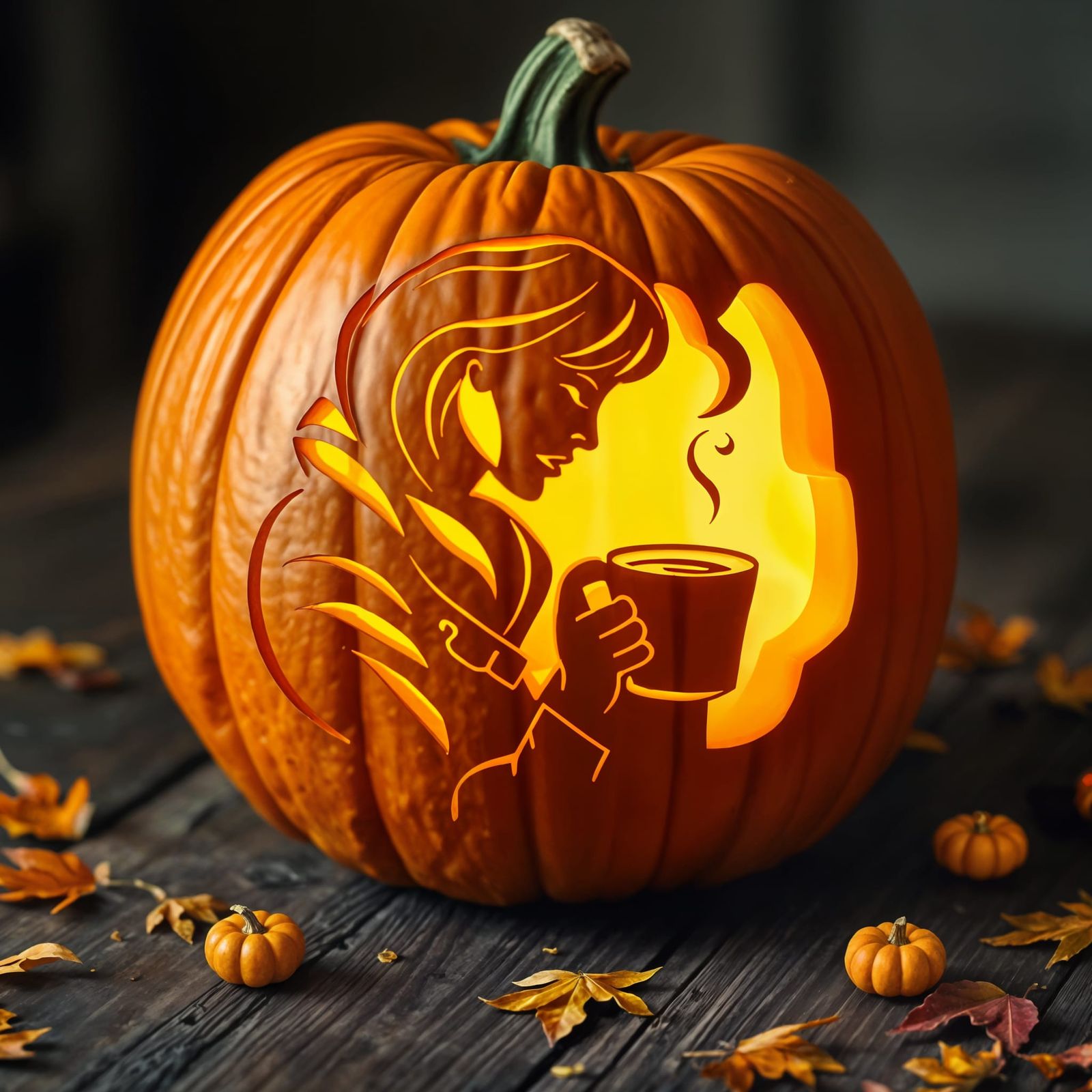 Cozy Fall Pumpkin Carving