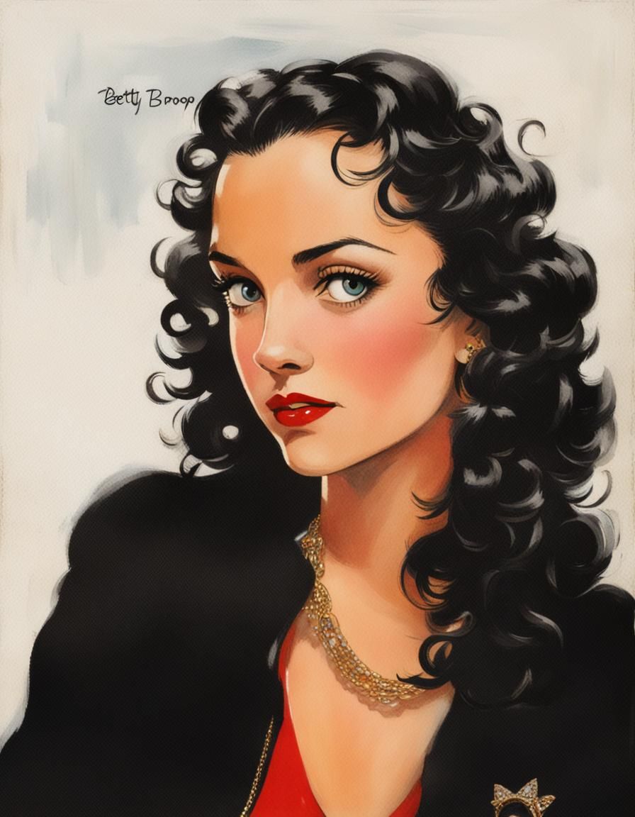 Betty Boop Digital Art