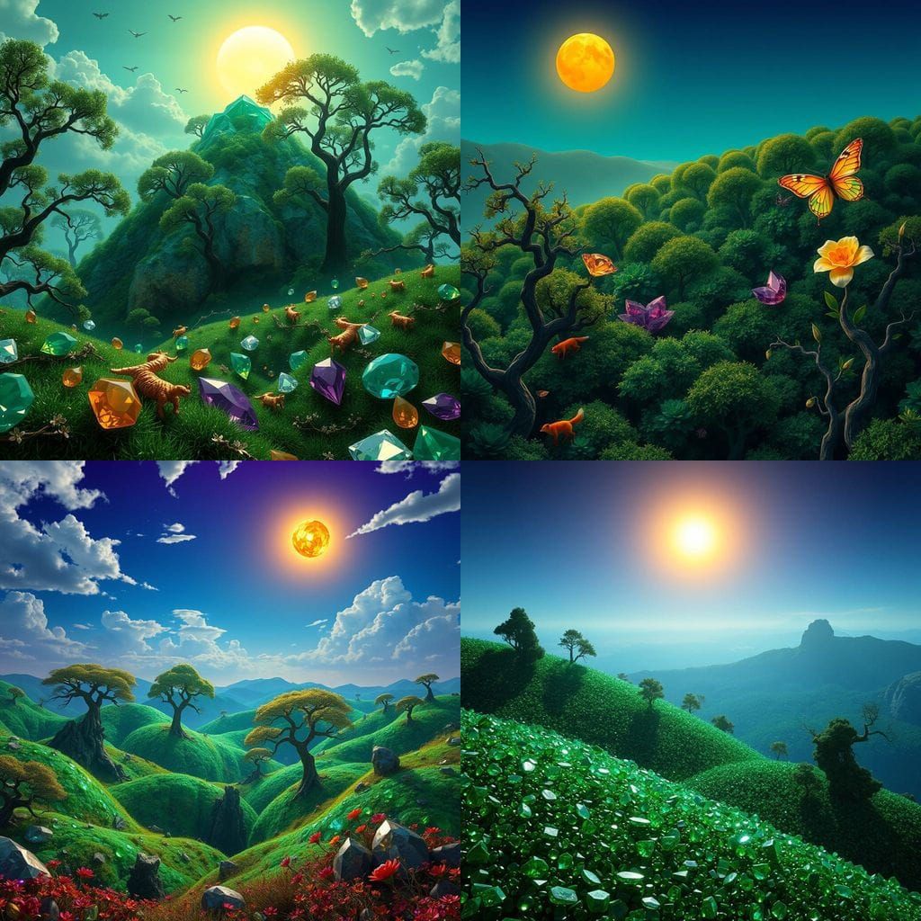 Emerald Realm: A Shimmering Fantasy World